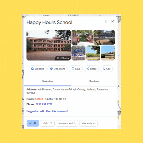 Google Business Profile school